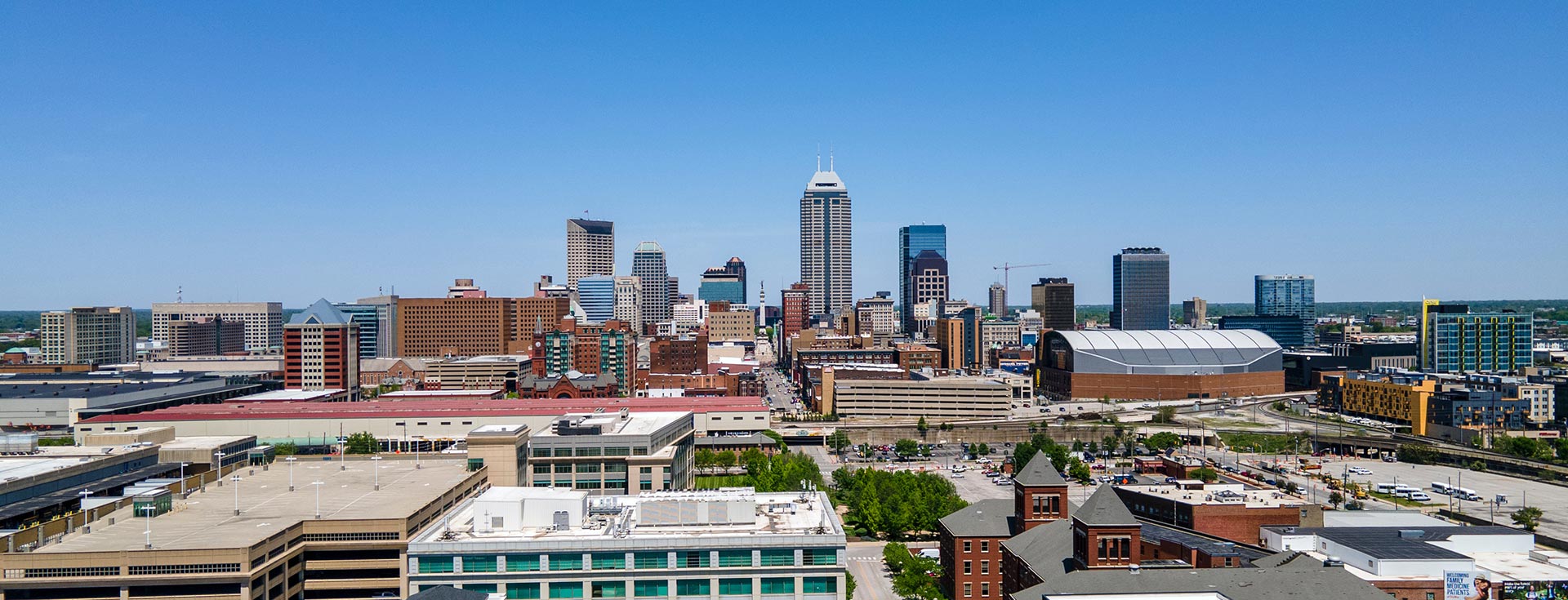 The Indianapolis skyline